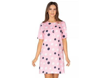 Dámská noční košile 416/21 REGINA (Velikost M, Barva růžová (pink))