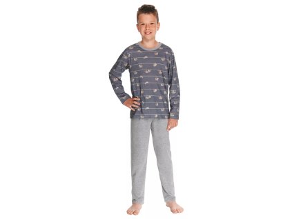 Chlapecké pyžamo Harry 2621/2622/21 TARO (Velikost 092, Barva šedá)