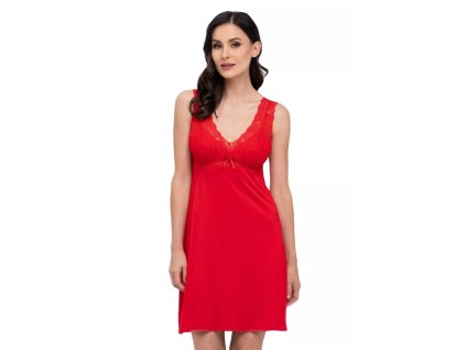 Dámská noční košile Larisa soft 34 BABELLA (Velikost S, Barva červená)