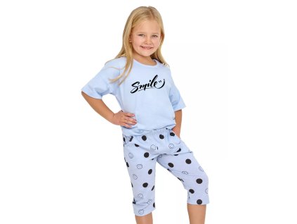 Dívčí pyžamo Chloe 2903/2904/31 TARO (Velikost 104, Barva modrá světlá)