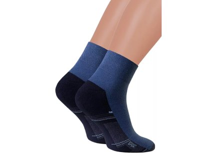 Pánské kotníkové ponožky 040/058p STEVEN (Velikost 41/43, Barva jeans)