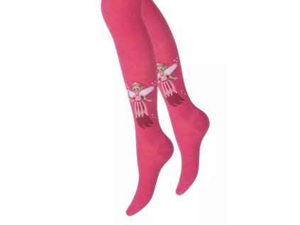 Dívčí punčocháče 071/342 STEVEN (Velikost 104/110, Barva malina (Raspberry))