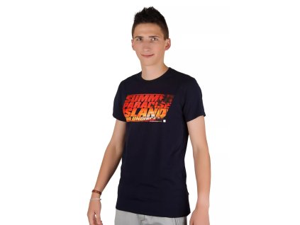 Pánské tričko Hard 09/1-82/409 FABIO (Velikost L, Barva šedá melír)