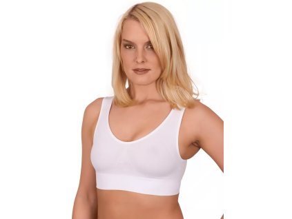 Dámská podprsenka 06-1 HANNA STYLE (Velikost S, Barva bílá)