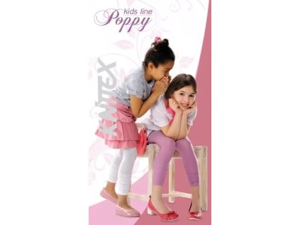 Dívčí legíny Poppy KNITTEX (Velikost 116/122, Barva bílá)