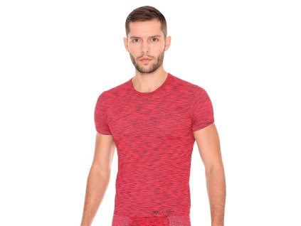 Pánské tričko Fusion SS11550 BRUBECK (Velikost XXL, Barva vínová světlá)