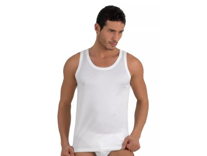 Pánské tílko Seamless U801 RISVEGLIA (Velikost M, Barva bílá)