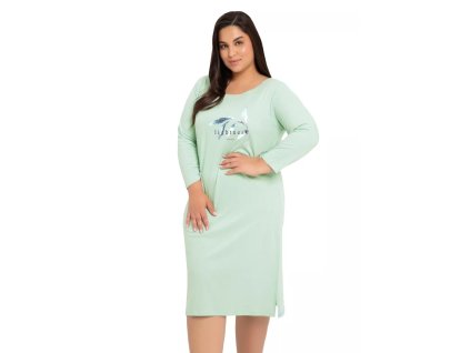 Dámská noční košile Olympia 3019/3020/31 TARO (Velikost XXL, Barva zelená světlá)