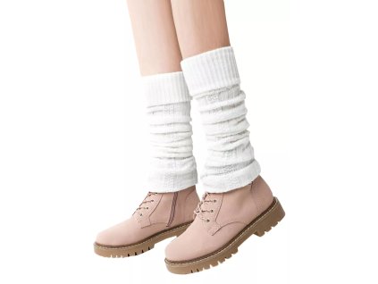 Dámské návleky 095/008 STEVEN (Velikost UNI, Barva bílá)