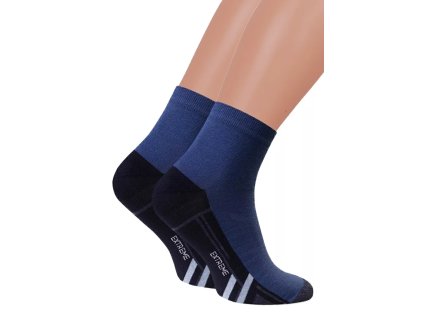 Pánské kotníkové ponožky 054/294 STEVEN (Velikost 41/43, Barva jeans)