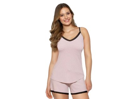 Dámské pyžamo Cleo růžová BABELLA (Velikost S, Barva růžová (pink))