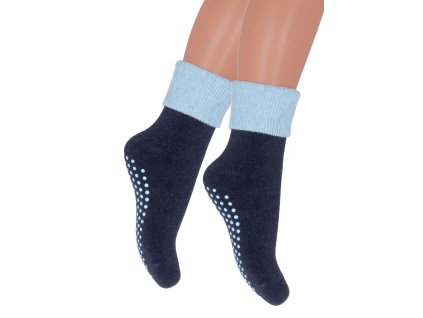 Chlapecké froté ponožky 038/015 STEVEN (Velikost 26/28, Barva jeans tmavá)