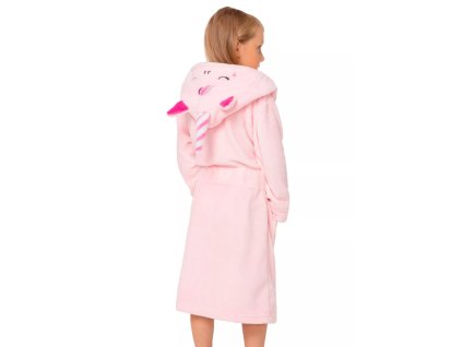 Dívčí župan Unicorn ENVIE (Velikost 110/116, Barva růžová světlá)