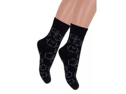 Chlapecké klasické ponožky Family 084/015 STEVEN (Velikost 26/28, Barva černá)