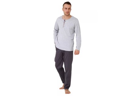 Pánské pyžamo Anatol 503/01 HOTBERG (Velikost M, Barva světlý melír)