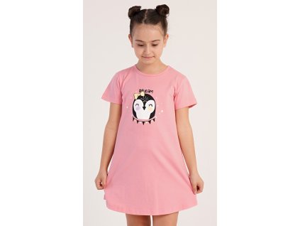 Dětská noční košile s krátkým rukávem Dream (Barva lososová, Velikost 9 - 10)