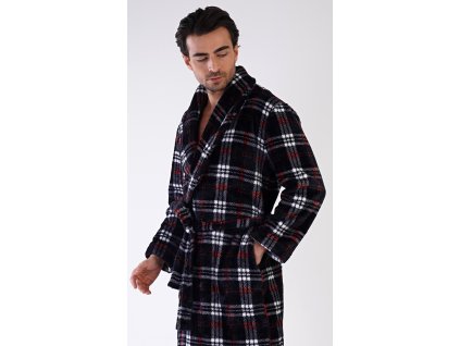 Pánský župan se šálovým límcem Ondřej (Barva tmavě modrá, Velikost L)