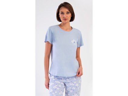 Dámské pyžamo kapri Nature (Barva světle modrá, Velikost 1XL)