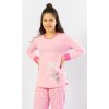 Dětské pyžamo dlouhé Malá myška (Barva světle růžová, Velikost 3 - 4)