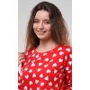 Dámské pyžamo dlouhé Amore mio (Barva červená, Velikost XL)