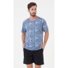 Pánské pyžamo šortky Šimon (Barva modrá, Velikost M)