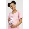 Dámská noční košile mateřská Little cat (Barva světle růžová, Velikost S)