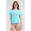 Dámské pyžamo šortky Nice day (Barva světle lososová, Velikost XL)