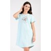 Dámské domácí šaty s krátkým rukávem Garden (Barva meruňková, Velikost S)