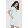 Dámské domácí šaty s krátkým rukávem Garden (Barva meruňková, Velikost S)