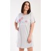 Dámská noční košile s krátkým rukávem Casandra (Barva korálová, Velikost 1XL)