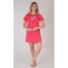 Dámská noční košile s krátkým rukávem Super girl (Barva korálová, Velikost S)