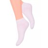 Dámské kotníkové ponožky 052 STEVEN (Velikost 35/37, Barva bílá)