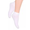Chlapecké kotníkové ponožky 004 STEVEN (Velikost 26/28, Barva bílá)