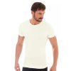 Pánské tričko Merino SS11030 BRUBECK (Velikost S, Barva krémová)
