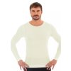 Pánské tričko Merino LS11600 BRUBECK (Velikost M, Barva krémová)