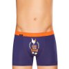 Pánské boxerky Fun 17/1-19/E194 slepice FABIO (Velikost M, Barva granát (modrá))