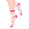Dívčí kotníkové ponožky 004/123 STEVEN (Velikost 29/31, Barva růžová (pink))