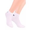Chlapecké kotníkové ponožky 046/100 STEVEN (Velikost 38/40, Barva bílá)