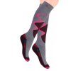 Pánské lyžařské ponožky 010/974 STEVEN (Velikost 42/44, Barva bordo (vínová))