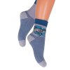 Chlapecké klasické ponožky 014/25 STEVEN (Velikost 26/28, Barva granát (modrá))