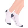 Chlapecké kotníkové ponožky 101/1 STEVEN (Velikost 38/40, Barva bílá-grafit)