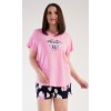 Dámské pyžamo šortky Jana (Barva světle růžová, Velikost 4XL)