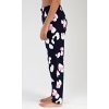 Dámské pyžamové kalhoty Jana (Barva tmavě modrá, Velikost S)
