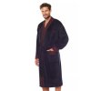 Pánský župan Royal dark blue L&L (Velikost M, Barva modrá tmavá)