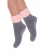 Dívčí froté ponožky 038/18 STEVEN (Velikost 26/28, Barva šedá melír)