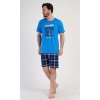 Pánské pyžamo šortky California (Barva modrá, Velikost M)