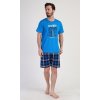 Pánské pyžamo šortky California (Barva modrá, Velikost M)