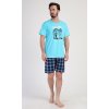 Pánské pyžamo šortky California (Barva modrá, Velikost M)