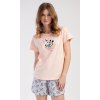 Dámské pyžamo šortky Zebra (Barva světle šedá, Velikost L)