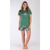 Dámské pyžamo šortky Beautiful (Barva smaragdová, Velikost S)